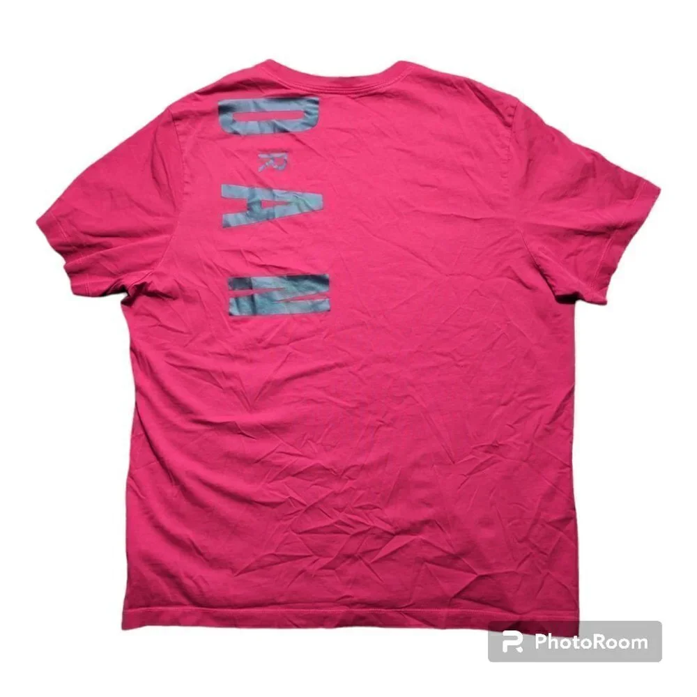 Jordan Air Short-Sleeve Gray Men's  T-shirt CZ8402-887 Size XL Color Red